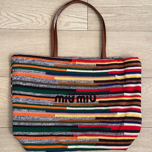 Miu Miu Crochet Tote - Picture 1 of 5